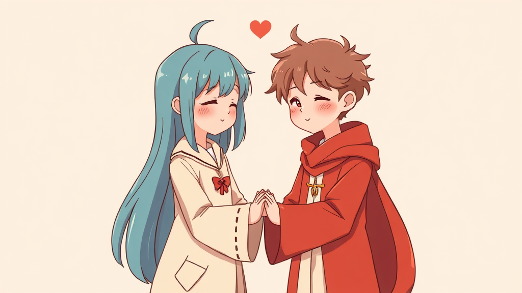 에겐남과 테토남의 궁합 분석 (illustration 스타일)