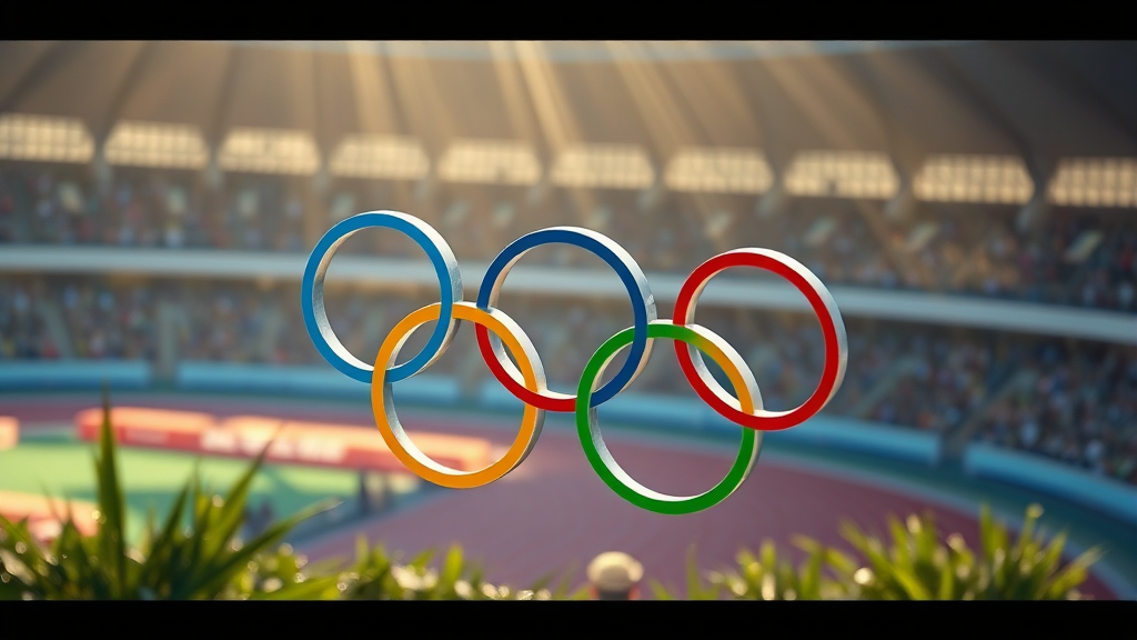 경제적 부담과 환경 문제: 지속 가능한 올림픽을 향한 과제 (realistic 스타일)