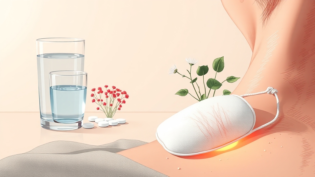 임파선염, 어떻게 치료하고 관리할까요? (realistic 스타일)