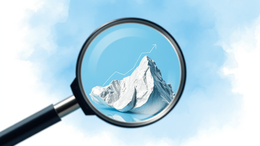 투자 수요 증가와 은 (watercolor 스타일)