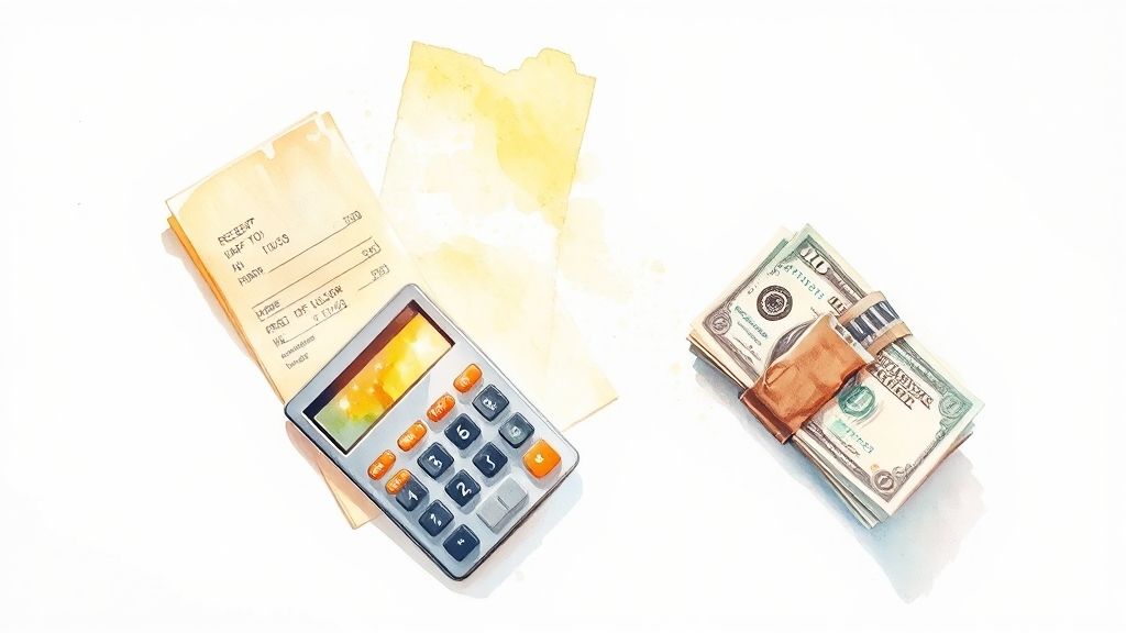 프리랜서/알바생, 경비 처리 노하우 (watercolor 스타일)