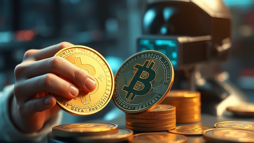 디지털 화폐 도입, 우리 삶에 어떤 변화를 가져올까? (realistic 스타일)