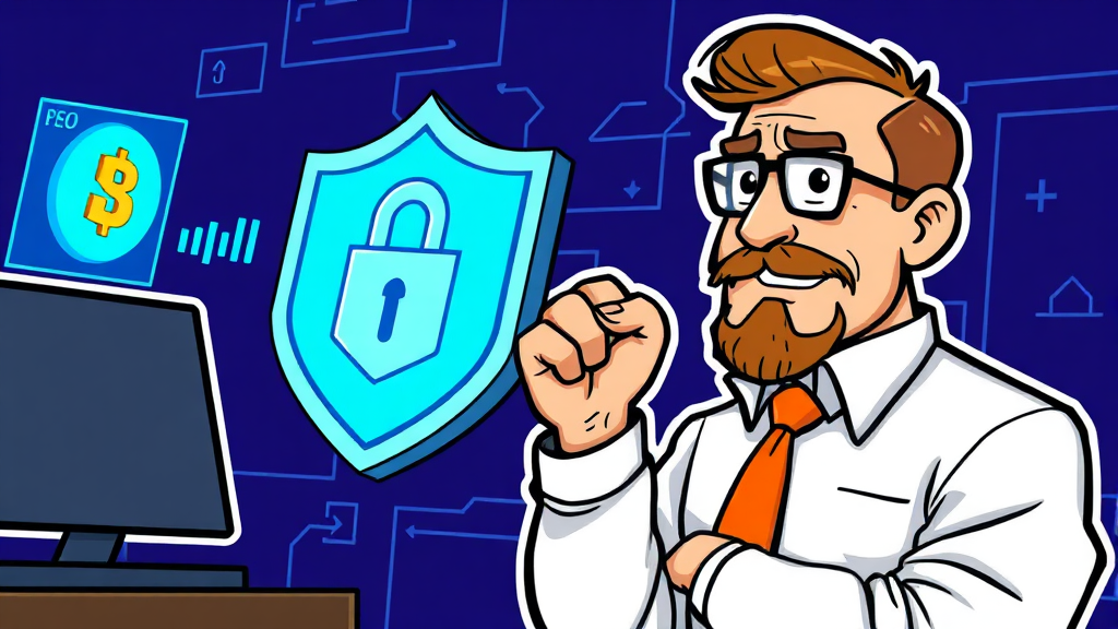 업비트의 대응 및 조치 (cartoon 스타일)