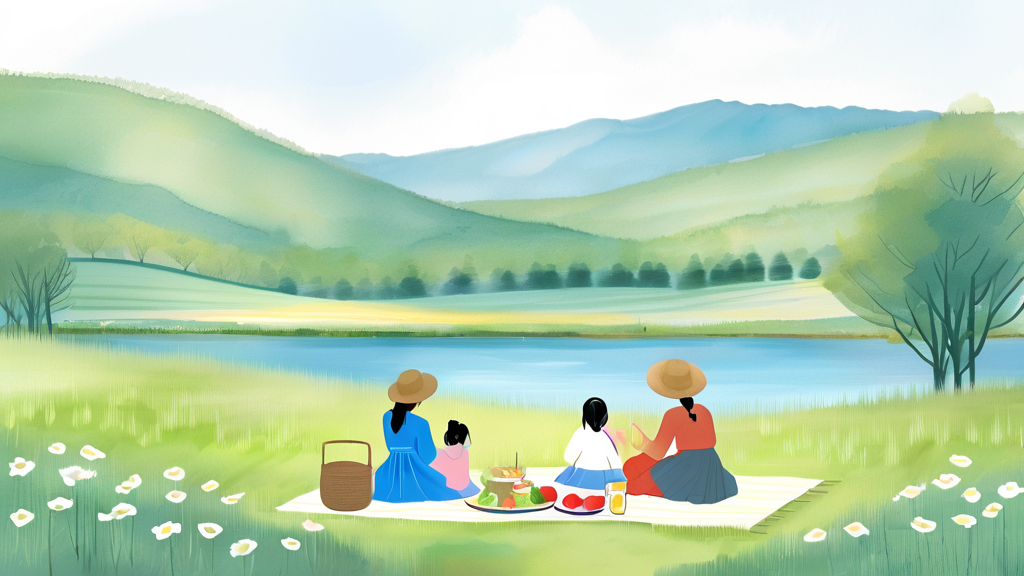 편안한 방문을 위한 꿀팁: 안성팜랜드 편의시설 및 이용 안내 (watercolor 스타일)