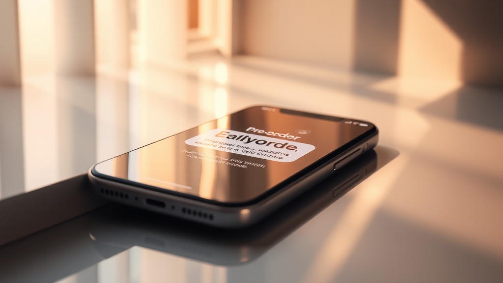 아이폰17: 출시일 및 사전예약 (realistic 스타일)