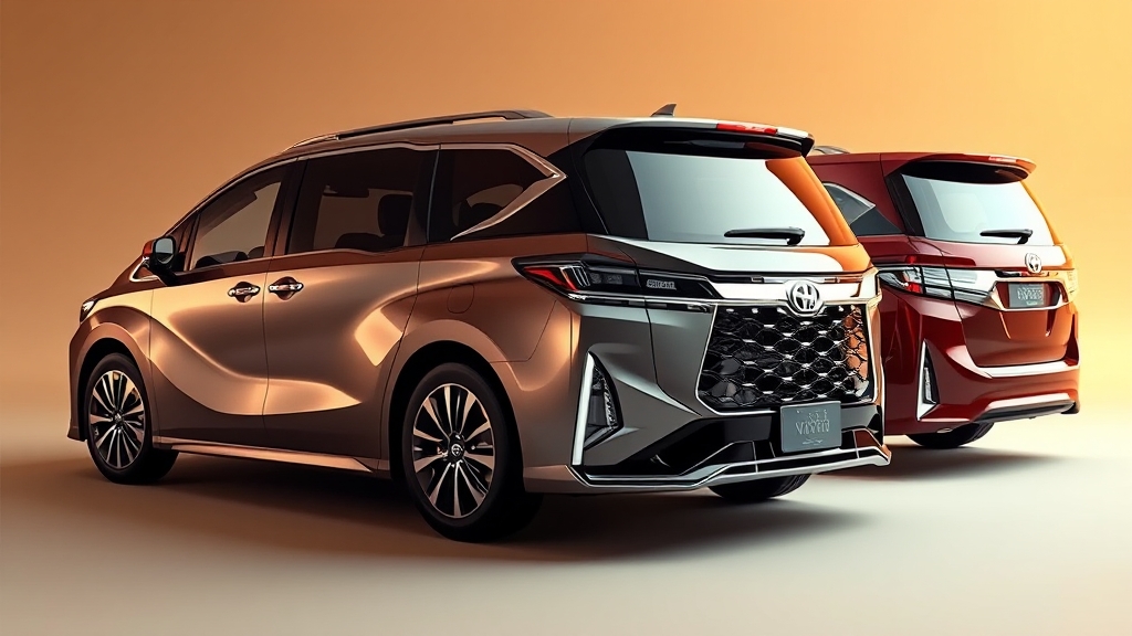 카니발 하이브리드 경쟁 모델 비교 (realistic 스타일)