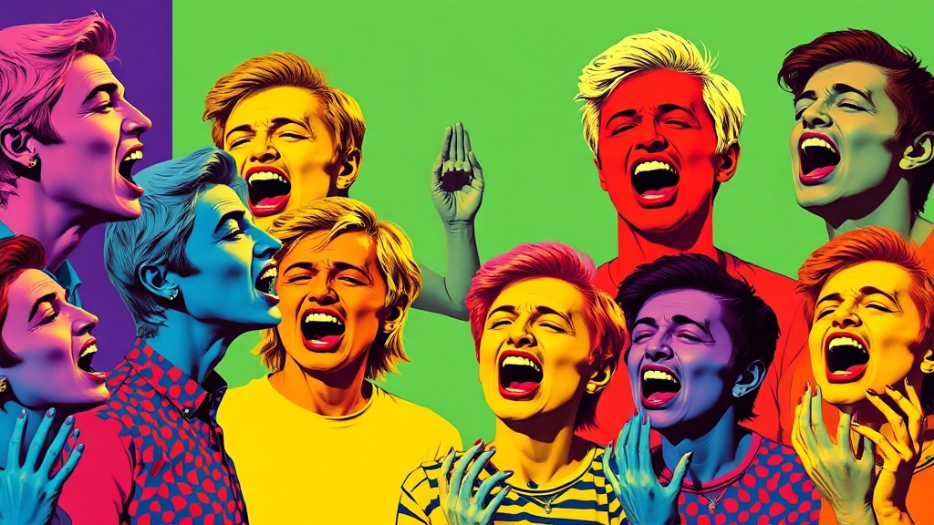 턱관절 통증 자가진단 (popart 스타일)