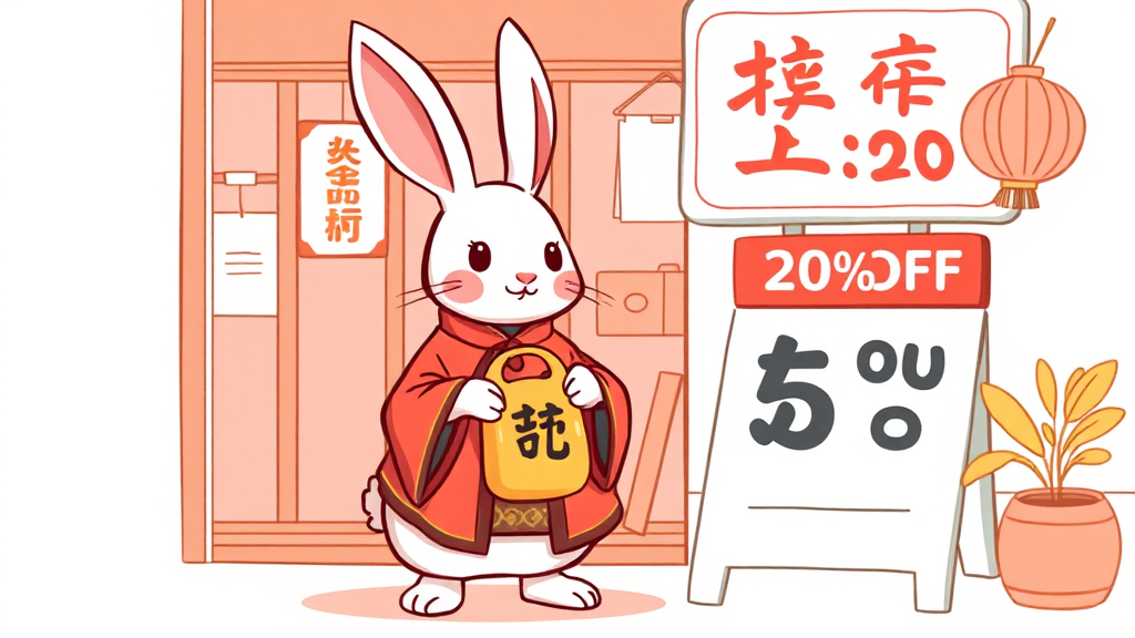 설 선물 사전 예약 혜택 (illustration 스타일)