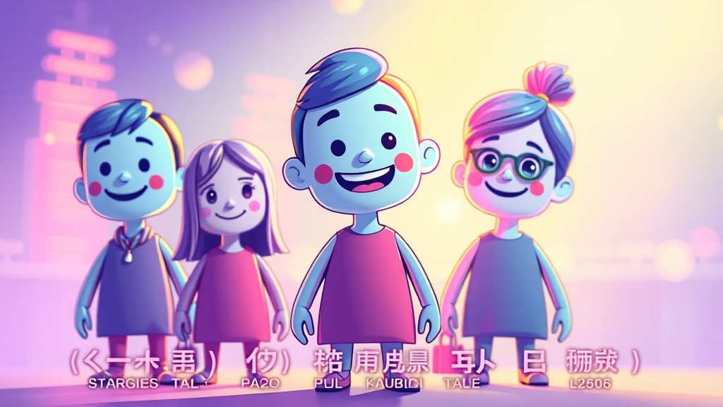 AI 자막의 혁신적 역할 (cartoon 스타일)