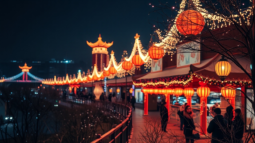 지역별 빛 축제, 어디가 좋을까? (realistic 스타일)