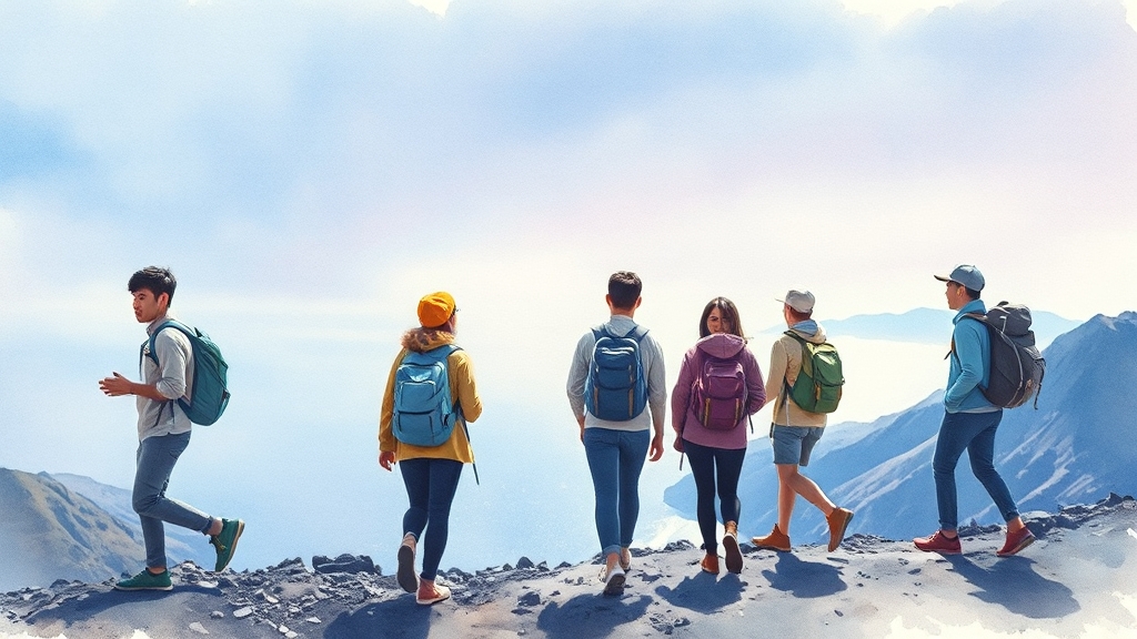 울릉도 여행 준비 (watercolor 스타일)