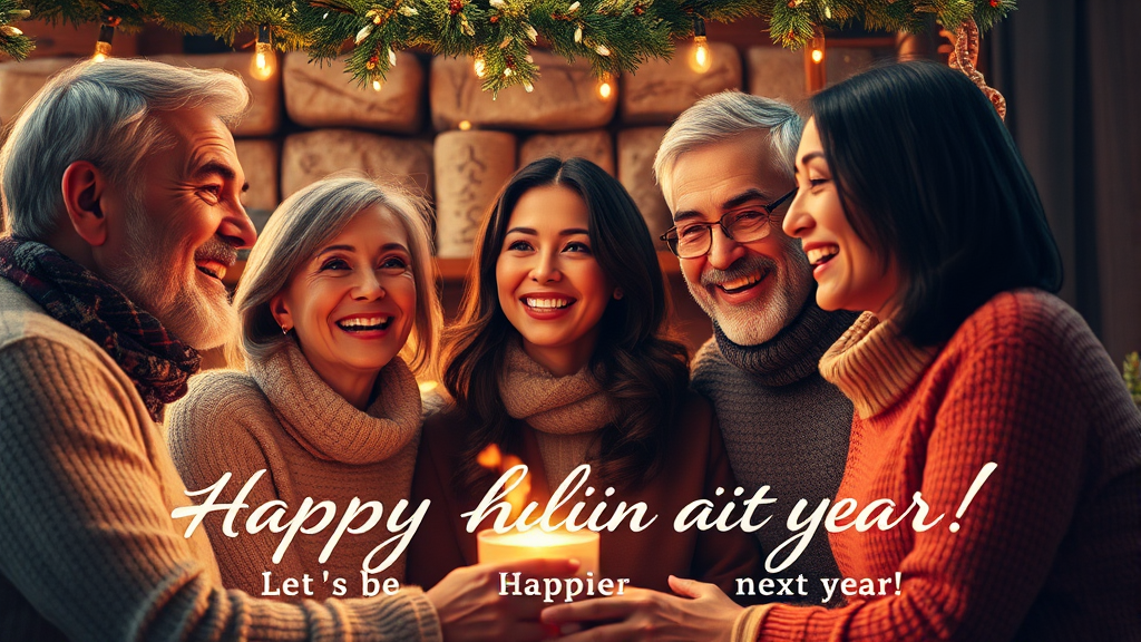 친구에게 전하는 연말 메시지 (realistic 스타일)