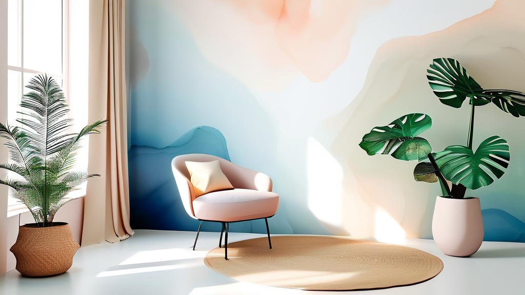 다이어트 음식 섭취 시 주의사항과 팁 (watercolor 스타일)