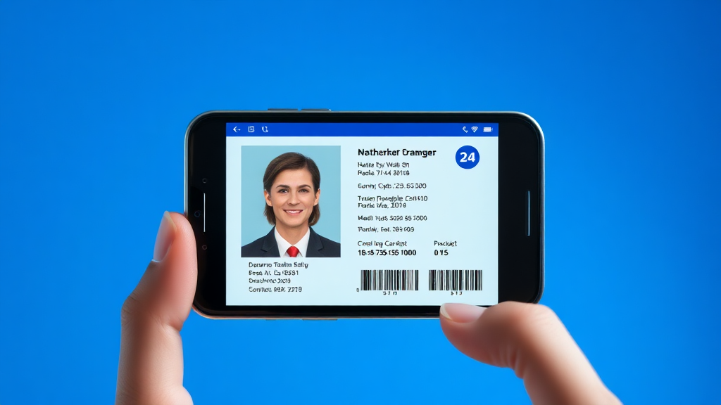 정부24 앱 발급 절차 (realistic 스타일)