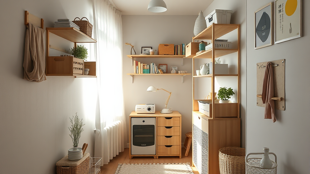 좁은 방 넓게 쓰는 공간 활용법 (realistic 스타일)