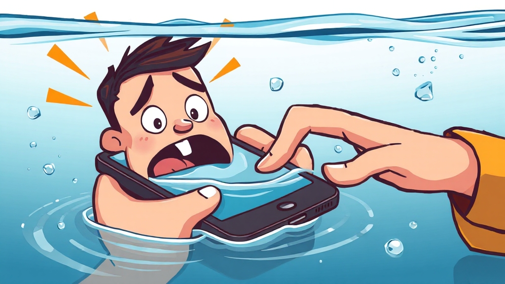 침수/무한 재부팅 시 조치 (cartoon 스타일)