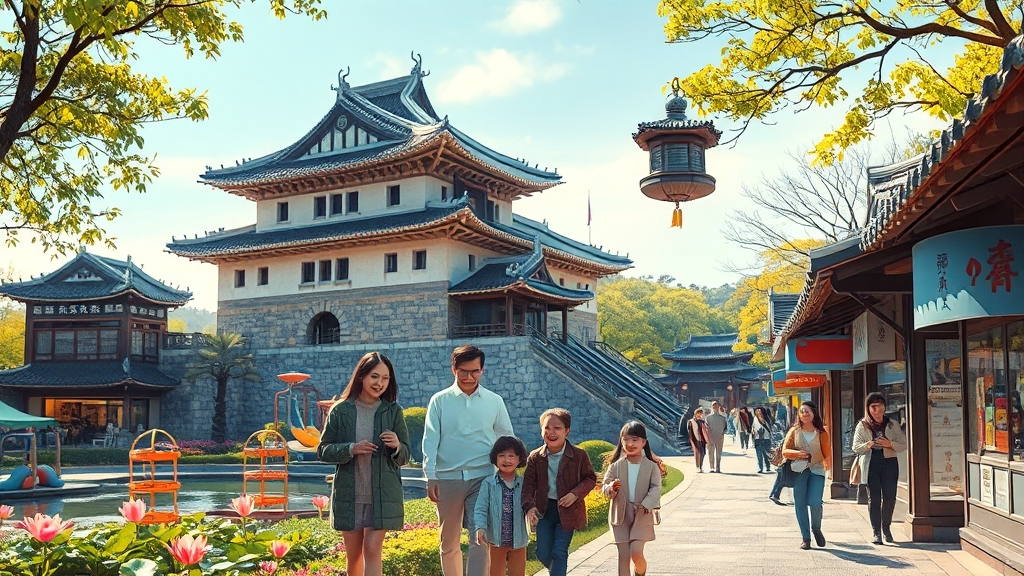 단지 정보: 입지, 환경, 특징 (realistic 스타일)