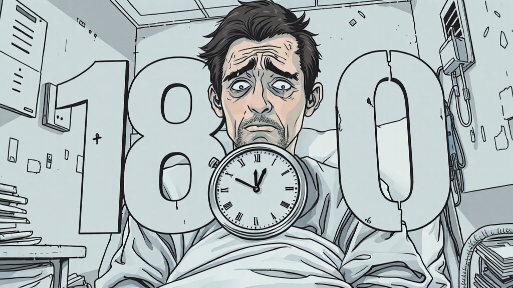 면책기간과 180일 제한 사례 (illustration 스타일)