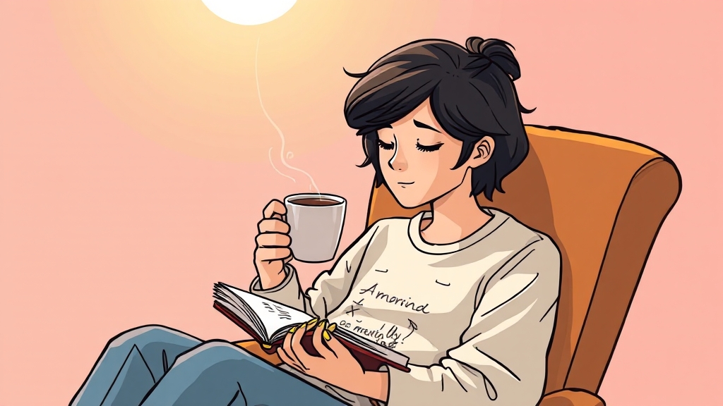 마음 챙김 & 루틴 만들기 (cartoon 스타일)