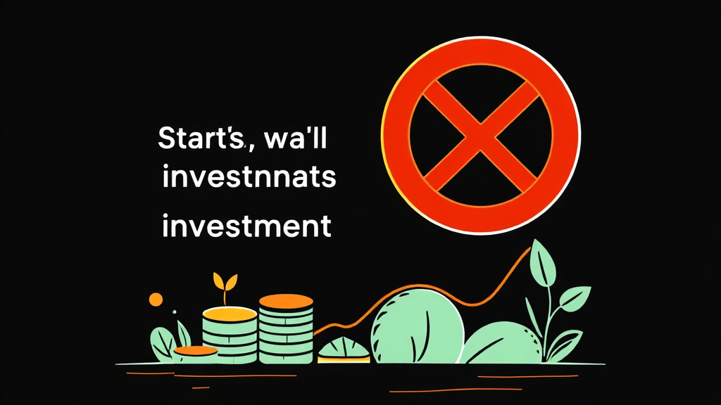 투자 시 유의사항 (illustration 스타일)