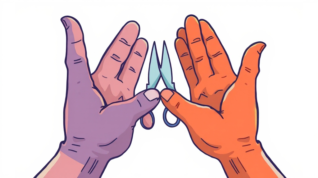 가위바위보, 언제 쓸까요? (illustration 스타일)