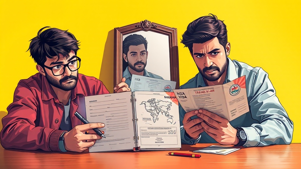 DS-160 신청 전 꼼꼼 준비 (illustration 스타일)