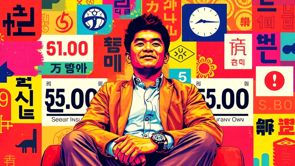 임금 및 근로 조건 (popart 스타일)