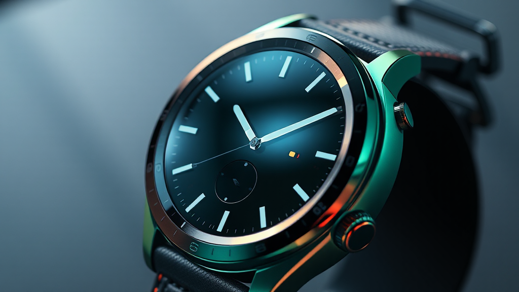 워치7 그린 색상 및 디자인 분석 (realistic 스타일)