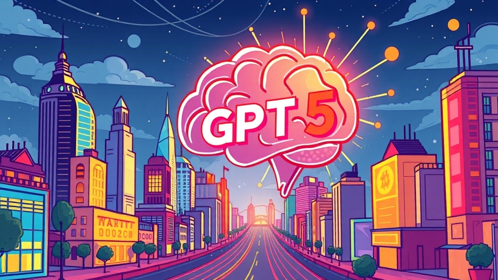 GPT-5 성능 변화 및 전망 (cartoon 스타일)