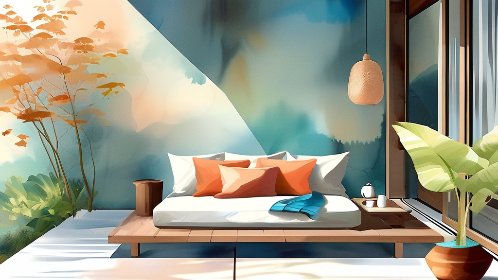 치앙마이 장기 체류를 위한 최적의 숙소 찾기 (watercolor 스타일)