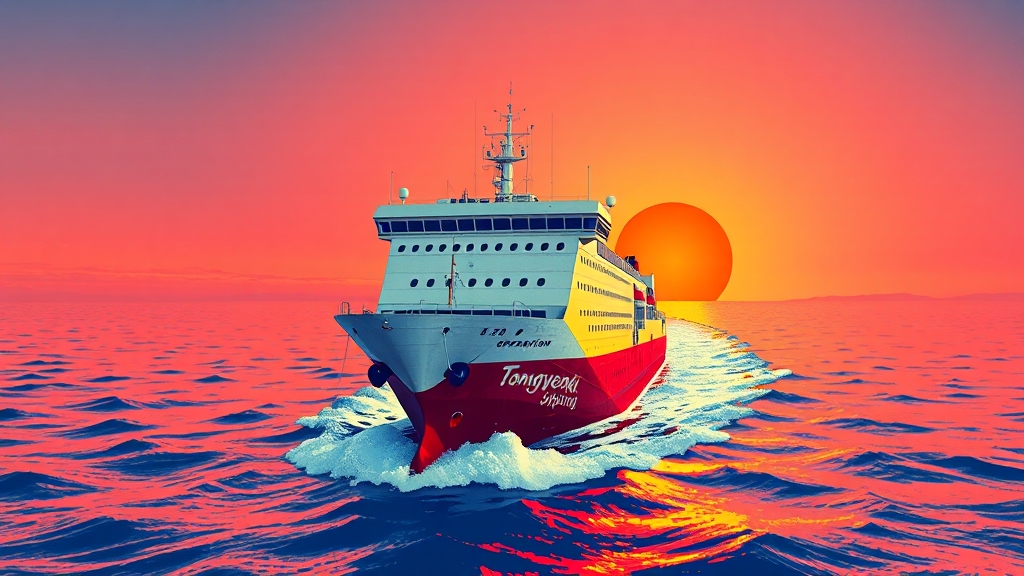 욕지해운 배 시간표 상세 정보 (popart 스타일)