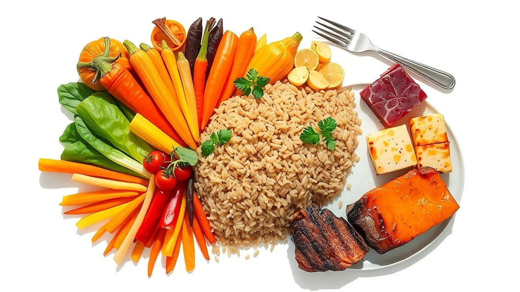 식습관 개선, 혈당 관리에 핵심! (illustration 스타일)