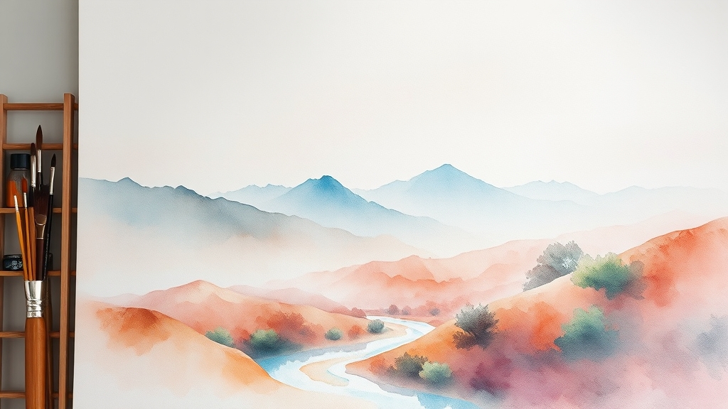 다양한 브러시 툴 활용법 (watercolor 스타일)