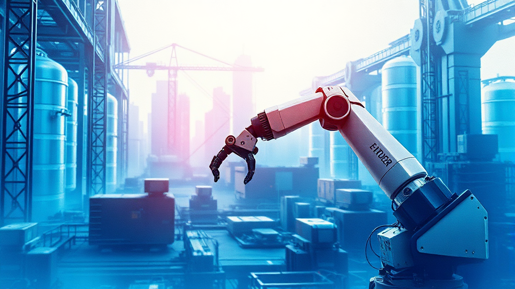 스마트 팩토리 구축 사례 (watercolor 스타일)