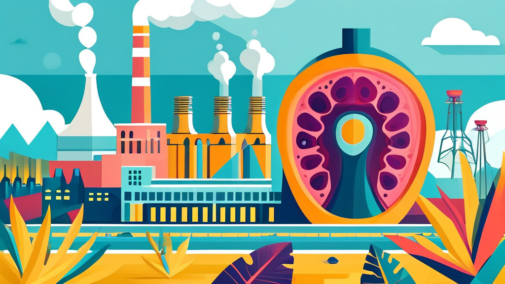 알부민과 간 건강의 연관성 (illustration 스타일)