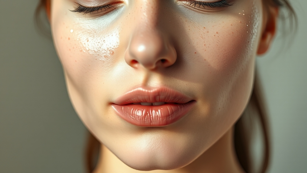 주요 성분 및 피부 효과 (realistic 스타일)