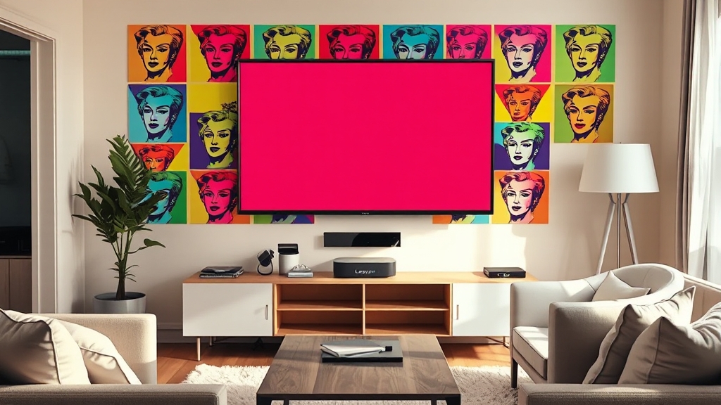 깔끔한 TV 환경, 주변 기기 정리 꿀팁 (popart 스타일)