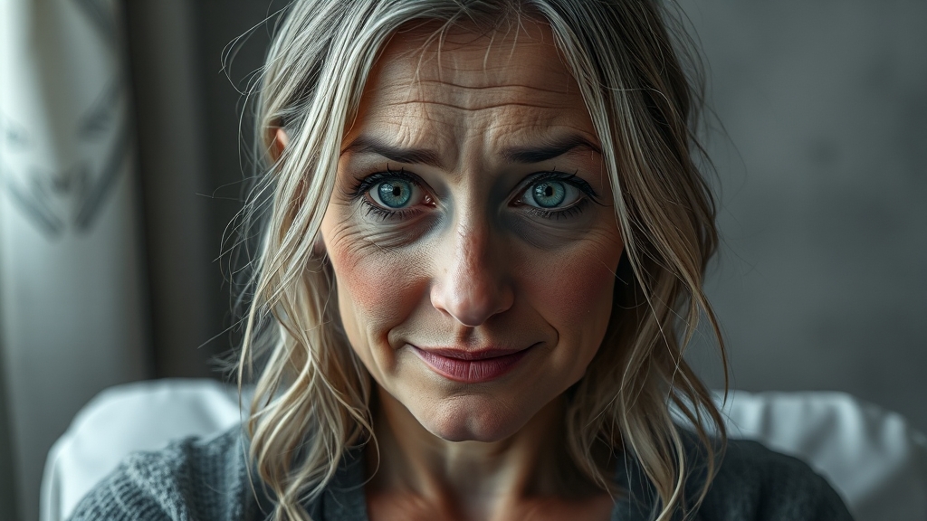 갑상선 기능 저하증 증상 (realistic 스타일)