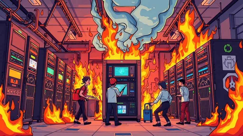 전산망 장애 복구 현황 (cartoon 스타일)