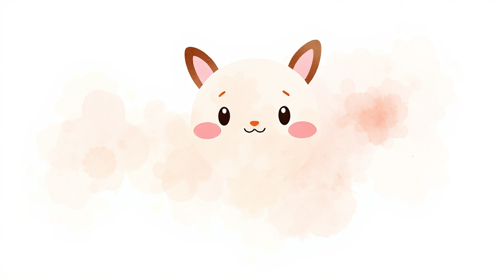 모니모 퀴즈, 단순 암기를 넘어선 영어 학습의 길 (watercolor 스타일)