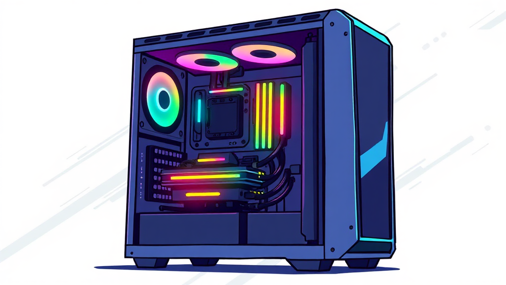 쿨러, 케이스, 발열 관리와 디자인 (cartoon 스타일)