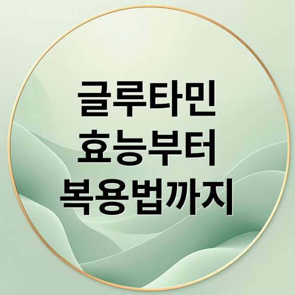 글루타민
효능부터
복용법까지 (글루타민 복용법 효능 부작용)