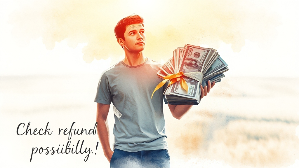 누가 환급받을 수 있나? (watercolor 스타일)