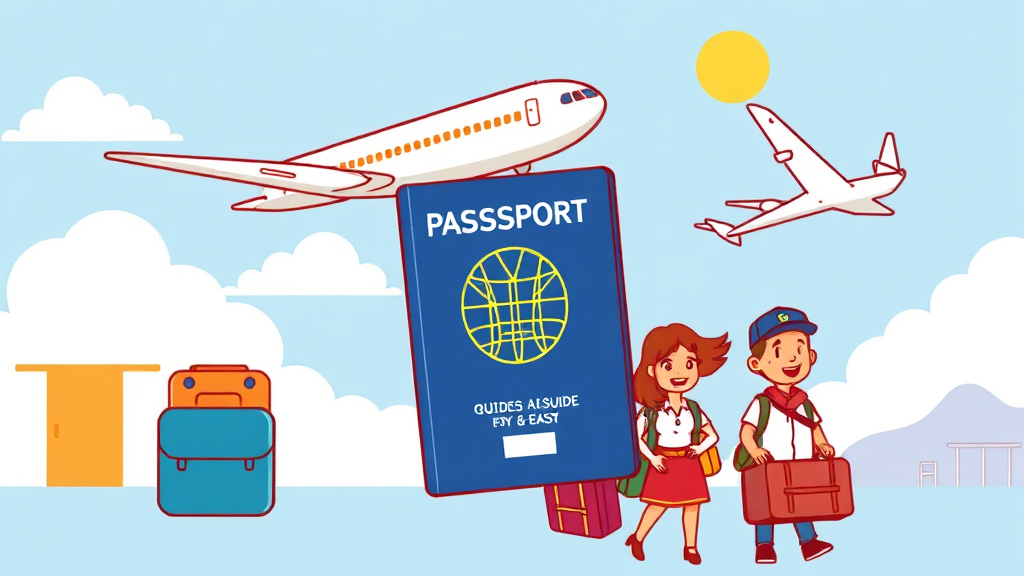 여권 발급 절차, 어떻게 진행될까? (cartoon 스타일)