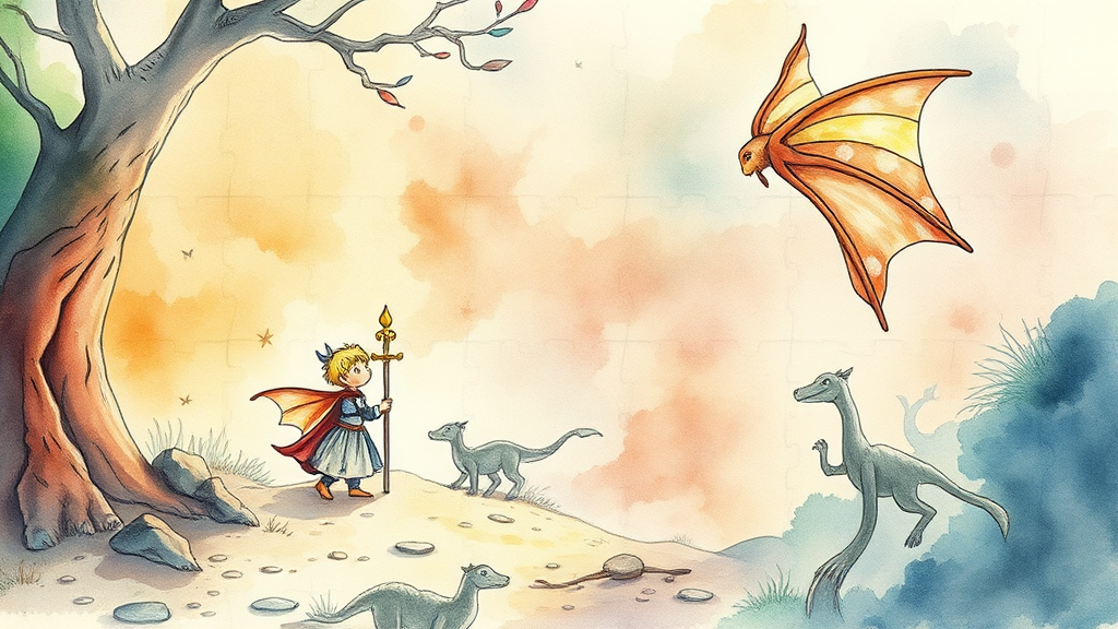 숨은그림찾기 도안 활용법 (watercolor 스타일)