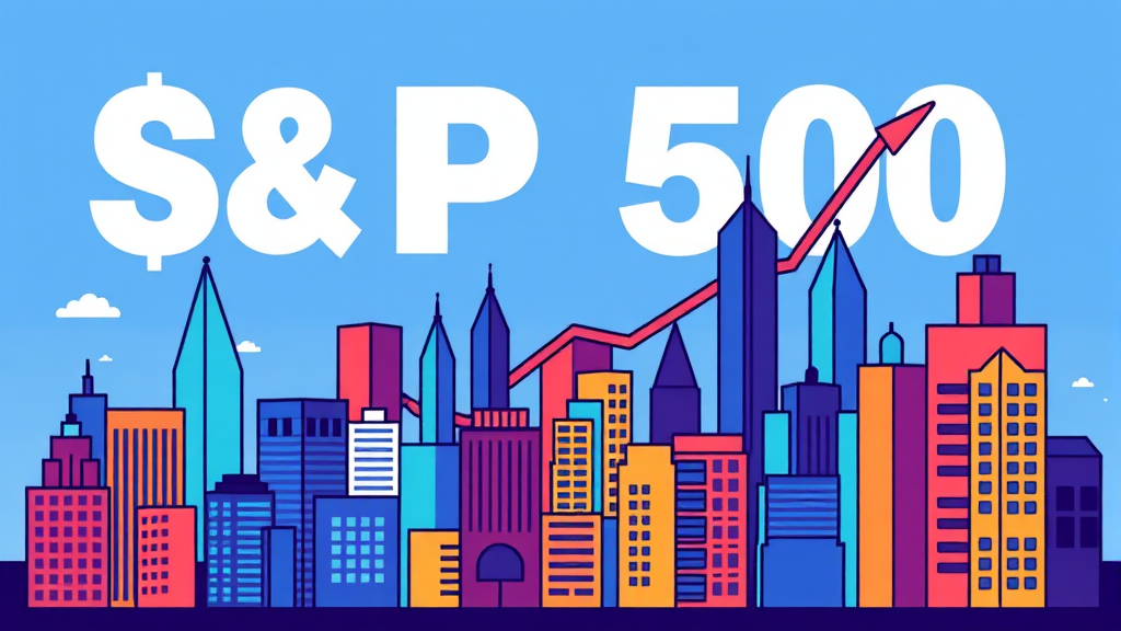 S&P500: 미국 경제의 바로미터 (cartoon 스타일)