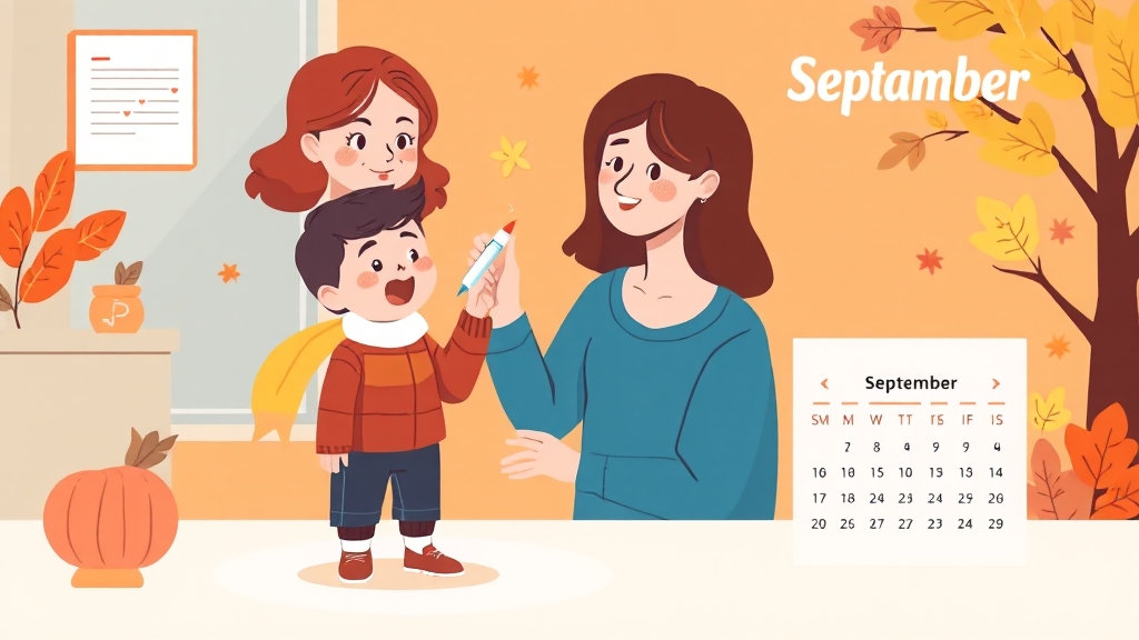 독감 예방접종, 왜 중요할까? (illustration 스타일)