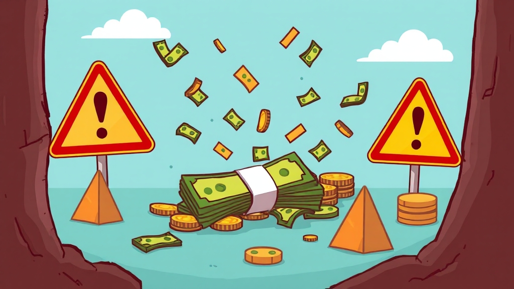 퇴직금 투자, 이것만은 주의! ⚠️ (cartoon 스타일)