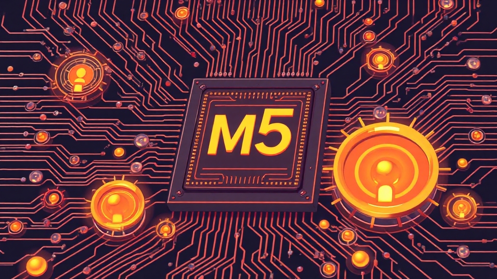 M4 vs M5: 성능 차이 비교 (illustration 스타일)