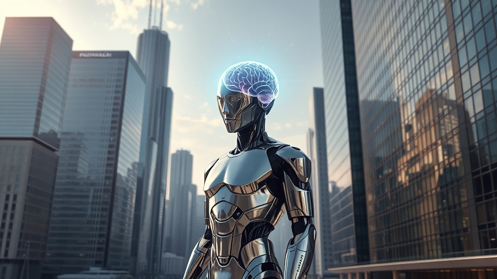 휴머노이드 로봇 발전 배경 (realistic 스타일)